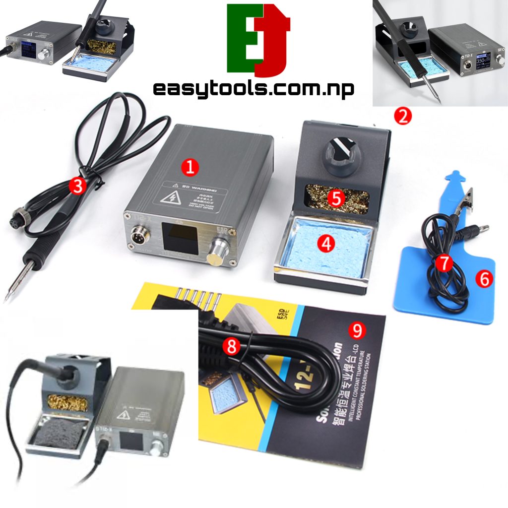 Terminal Rework Tool OSS T12-X Soldering Station electronic welding iron LED Digital display ...