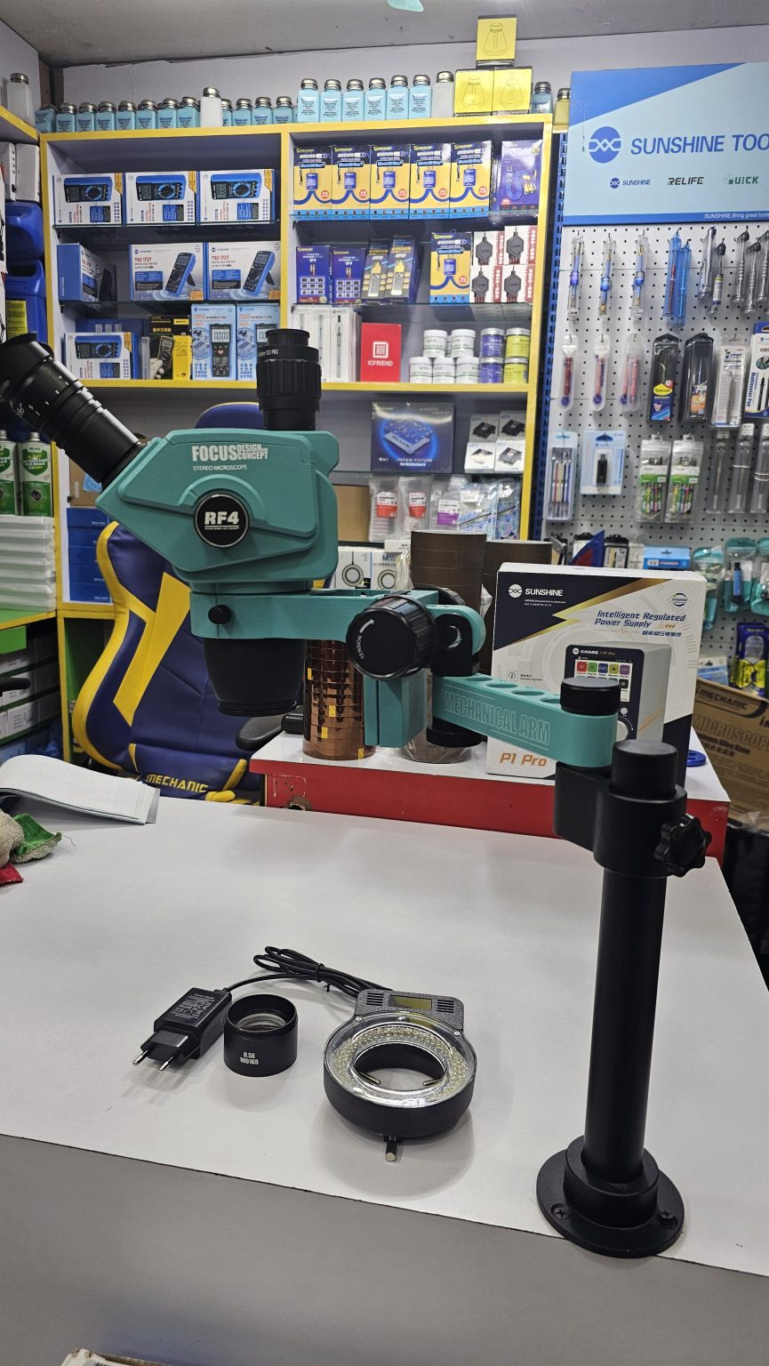 RF4 6565 PRO MICROSCOPE WITH ARM BASE FOR REPAIR - Easy Tools