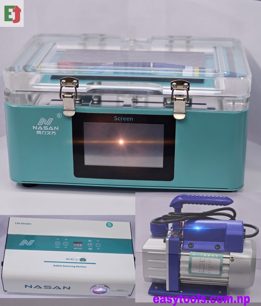 Mini OCA machine Nasan supa light with vacuum and B2+ bubble remover ...